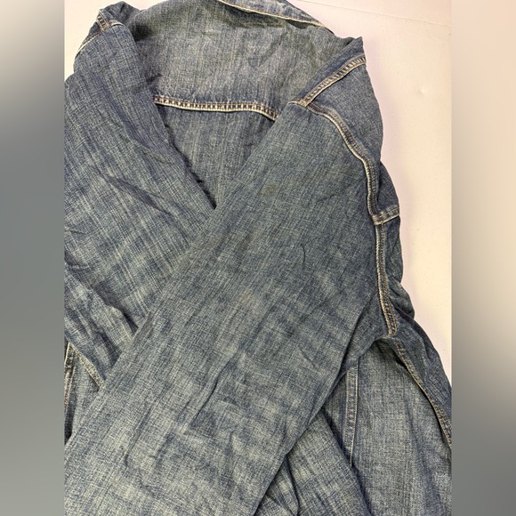 006 New Polo Ralph Lauren Blue Replen Collared Trucker Jacket damaged Sz 2XLT - Picture 3 of 11